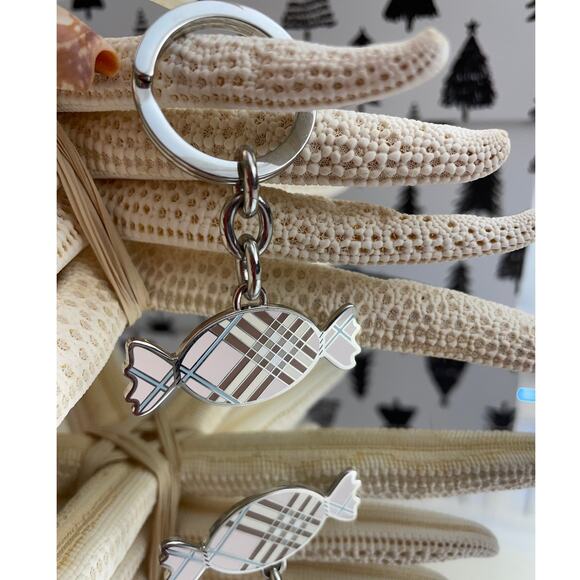 BURBERRY Vintage Nova Check Candy Keychain Bag Charm EUC - Picture 4 of 5